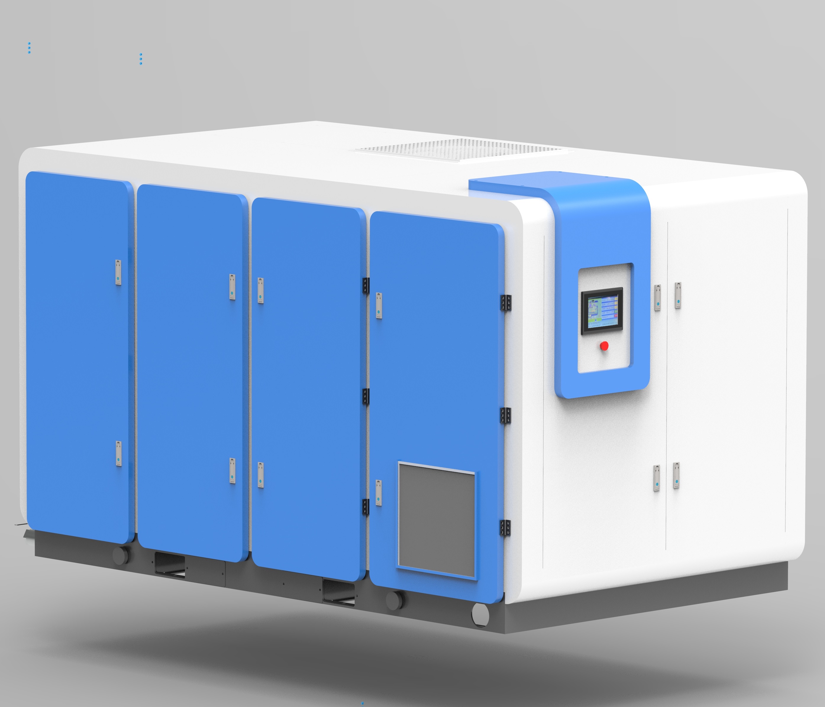 薩震55-355KW干式無油雙級壓縮空壓機